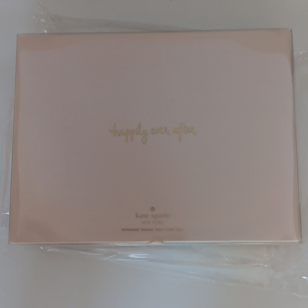 Kate spade keepsake thank you card box